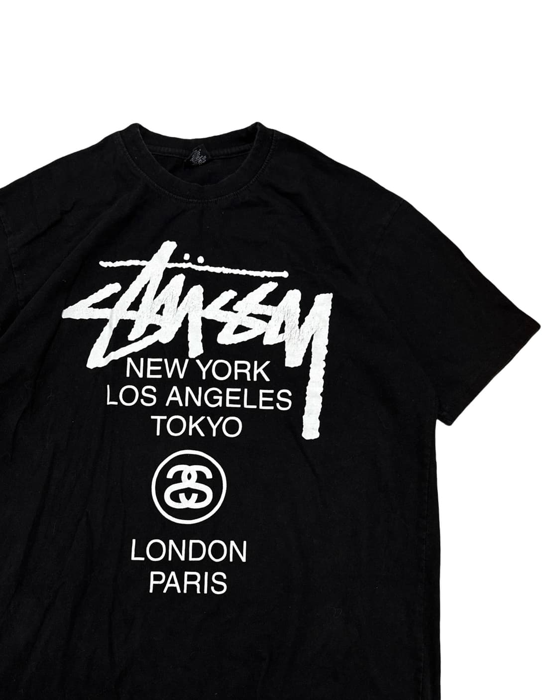 스투시 월드투어 블랙 반팔티 상품이미지2