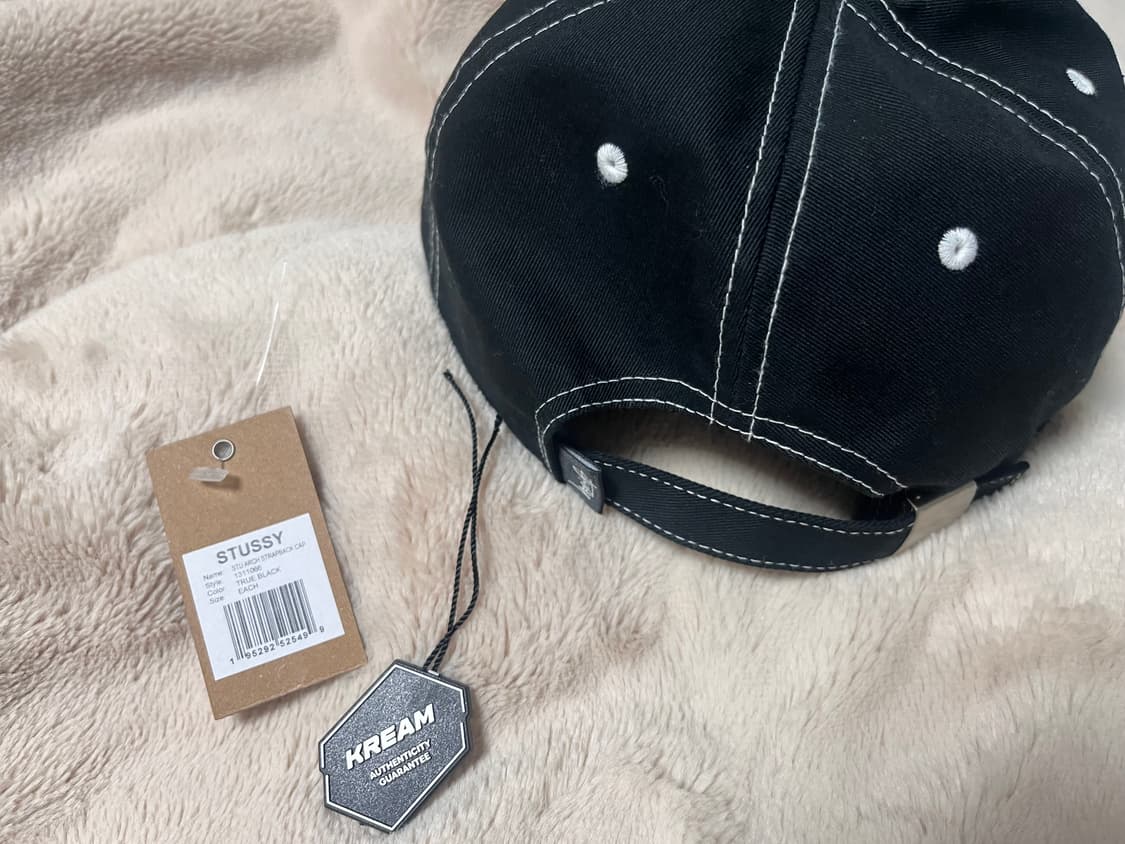 스투시 STU 스트랩백 블랙 상품이미지2