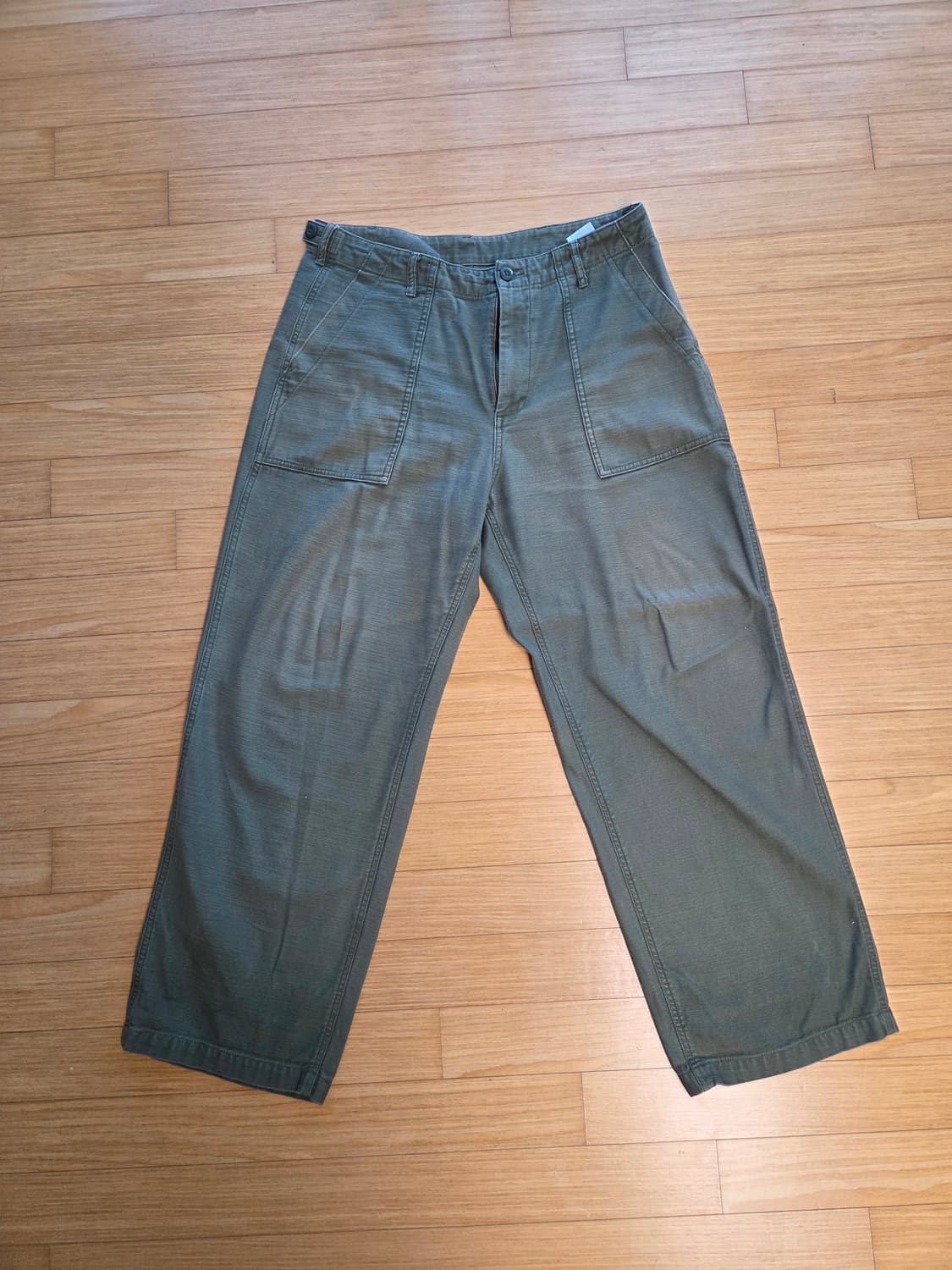 무탠다드 세이지그린 와이드 레플리카 퍼티그팬츠 32사이즈 상품이미지4