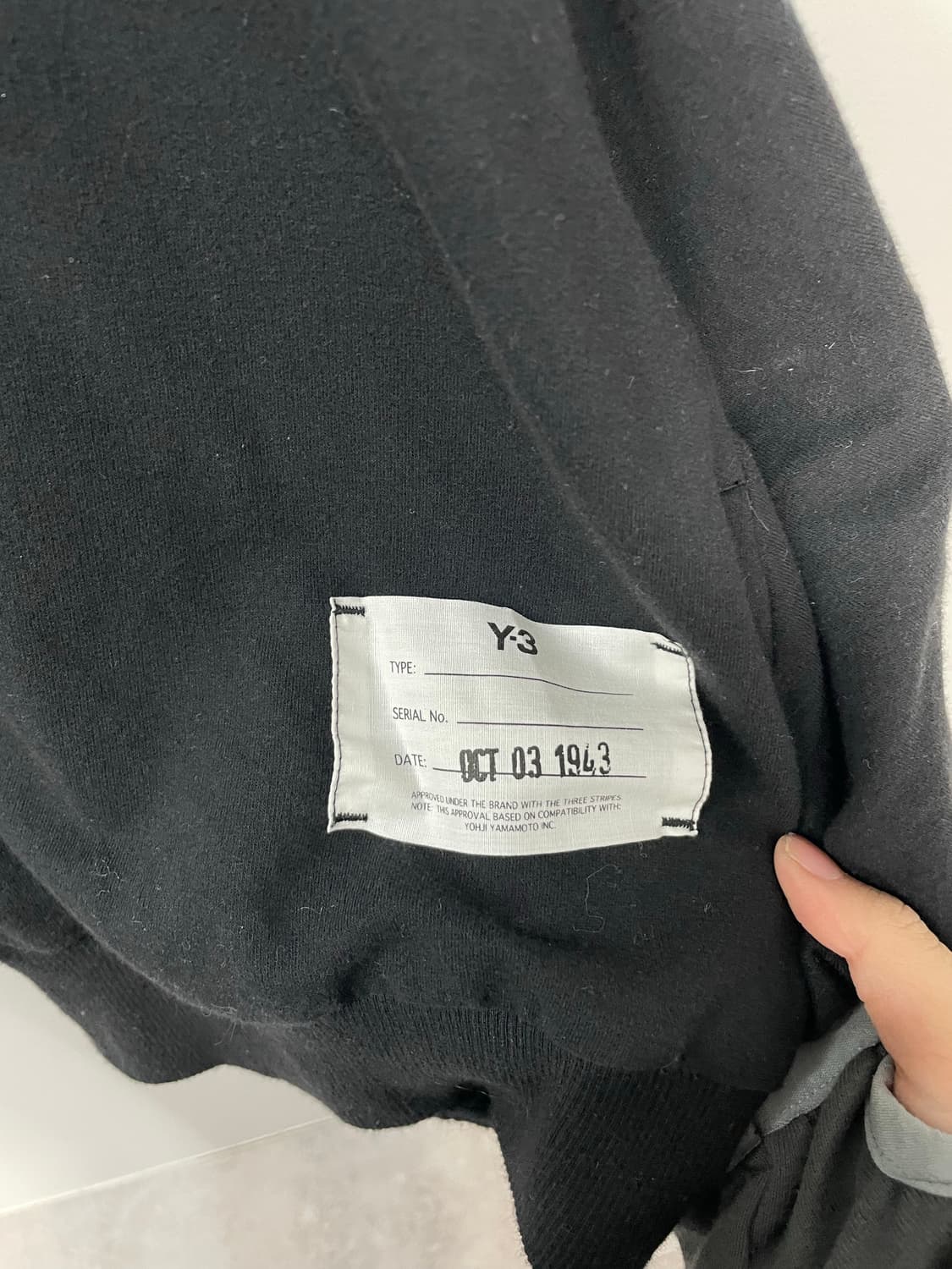 아디다스 Y-3 요지 야마모토 가오리핏 아방가르드 맨투맨 H1369 상품이미지5