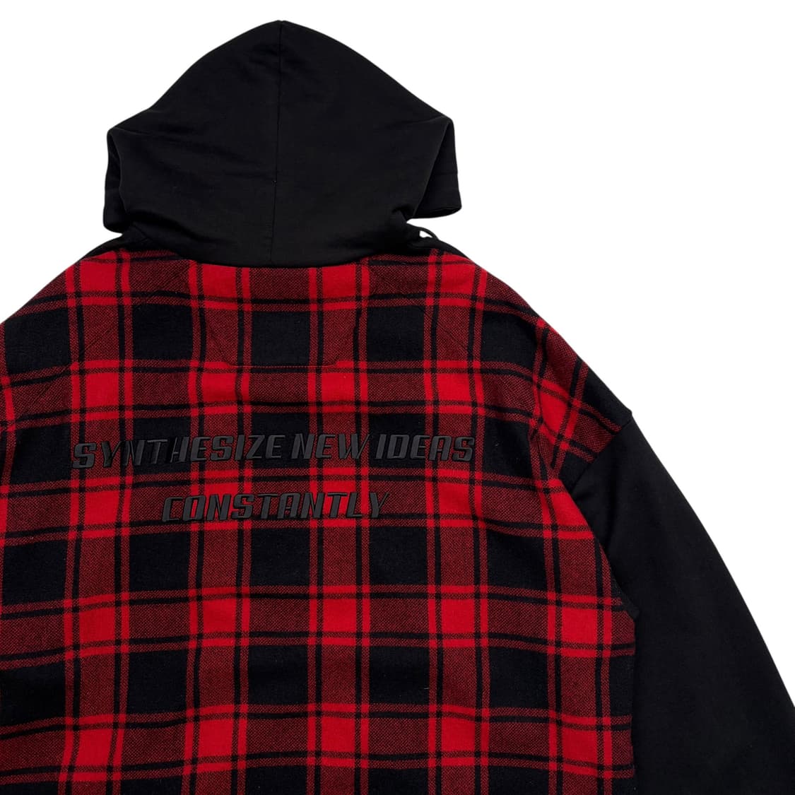 준지 체크 오버핏 후드티 M 상품이미지2