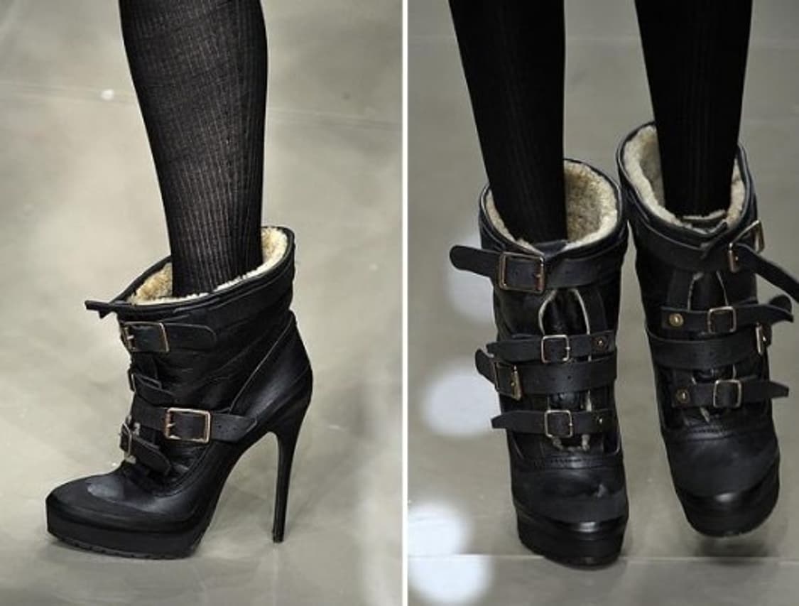 Burberry prorsum 버버리 프로섬 부츠힐 양털 시어링 풀박 상품이미지2