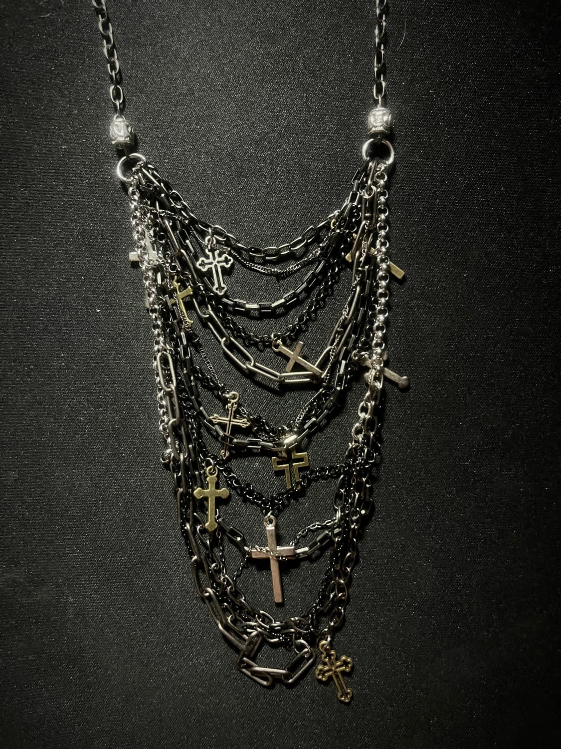 Layering Cross Necklace 상품이미지2