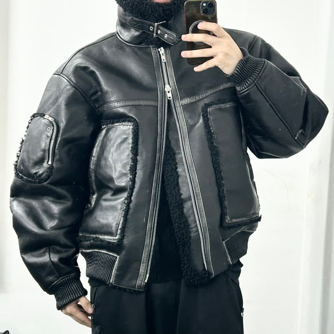 도프제이슨 럼버잭 무스탕 자켓 상품이미지3