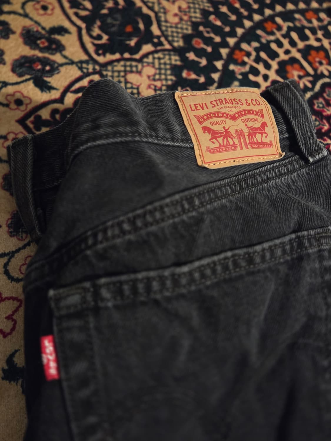 [트렌디] 리바이스 '94 배기 와이드 레그 데님 팬츠 (블랙/32사이즈 상품이미지6