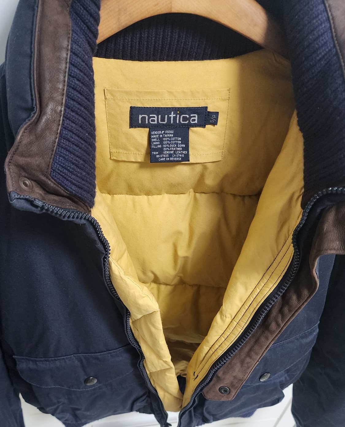 90s 노티카 봄버 다운 자켓 상품이미지3