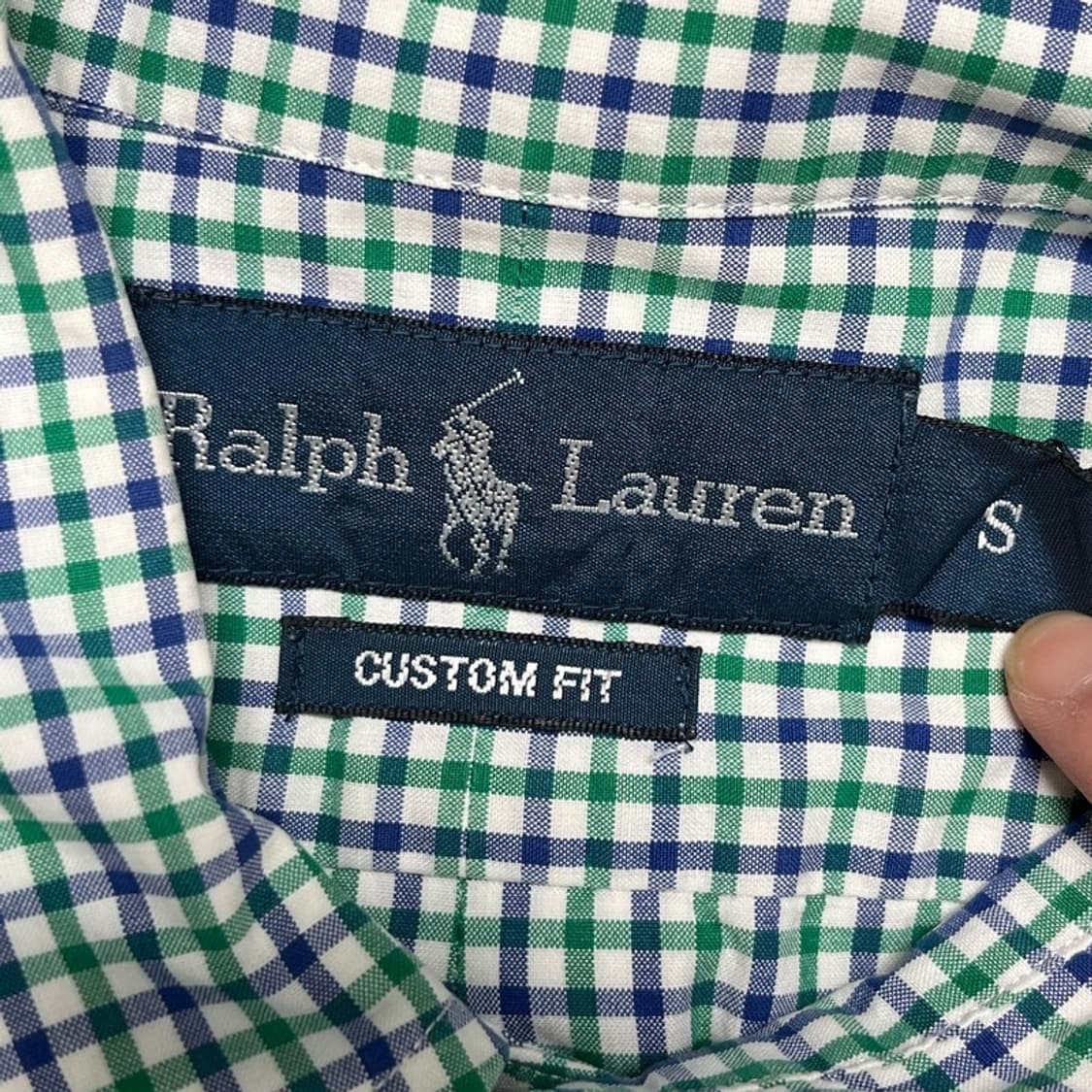 RALPH LAUREN 체크 셔츠 그린 S 상품이미지4