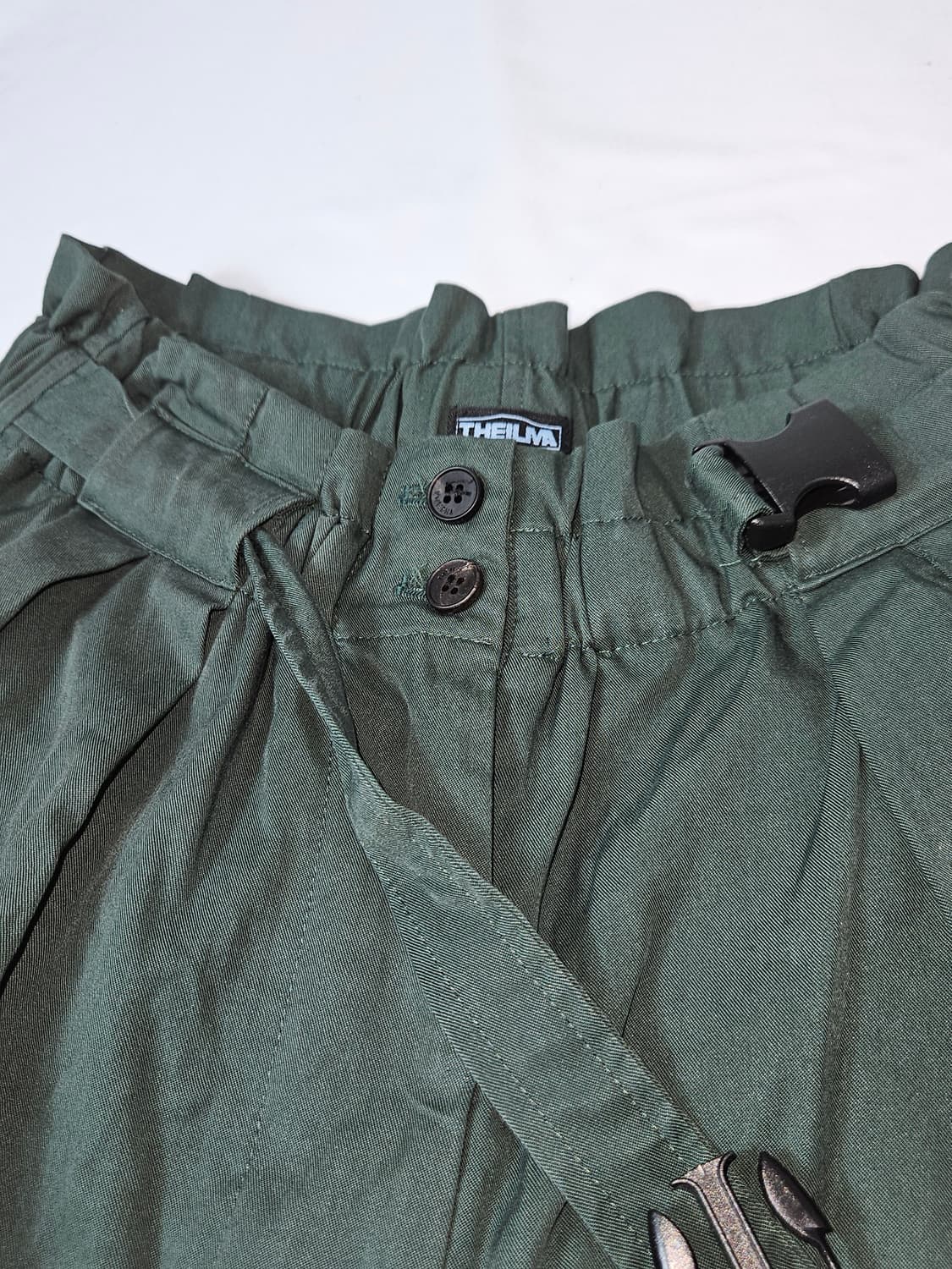 THEILMA 더일마 레이어드 트윌팬츠 텐셀 카고숏팬츠 하프 G사이즈 상품이미지3