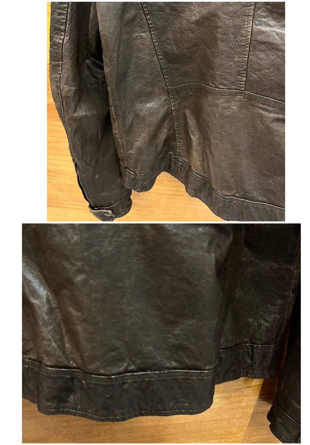 빈티지 양가죽 레더 자켓 브라운 #csz2850 상품이미지8