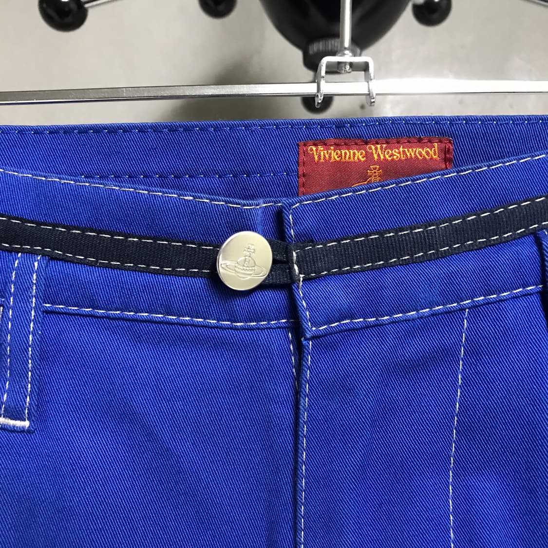 비비안웨스트우드 스티치 팬츠 블루 46 상품이미지4
