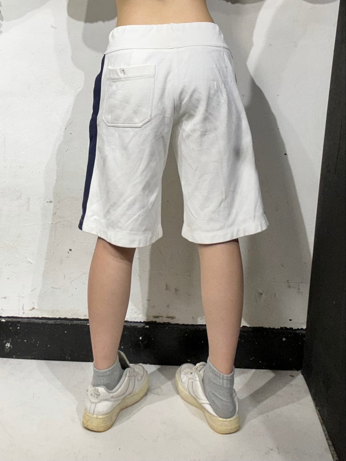 폴로 랄프 로렌 화이트 대장급 네이비 사이드 라인 반바지 S 상품이미지3