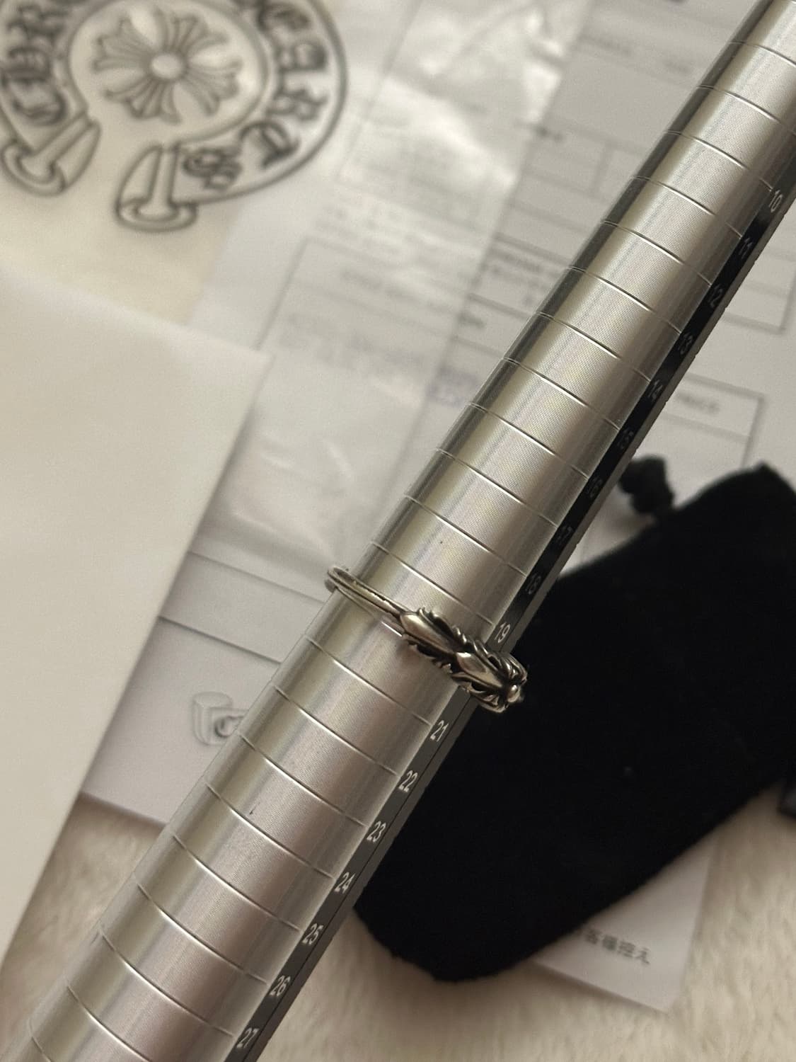 [us9.5]크롬하츠 베이비더블플로랄링 상품이미지4