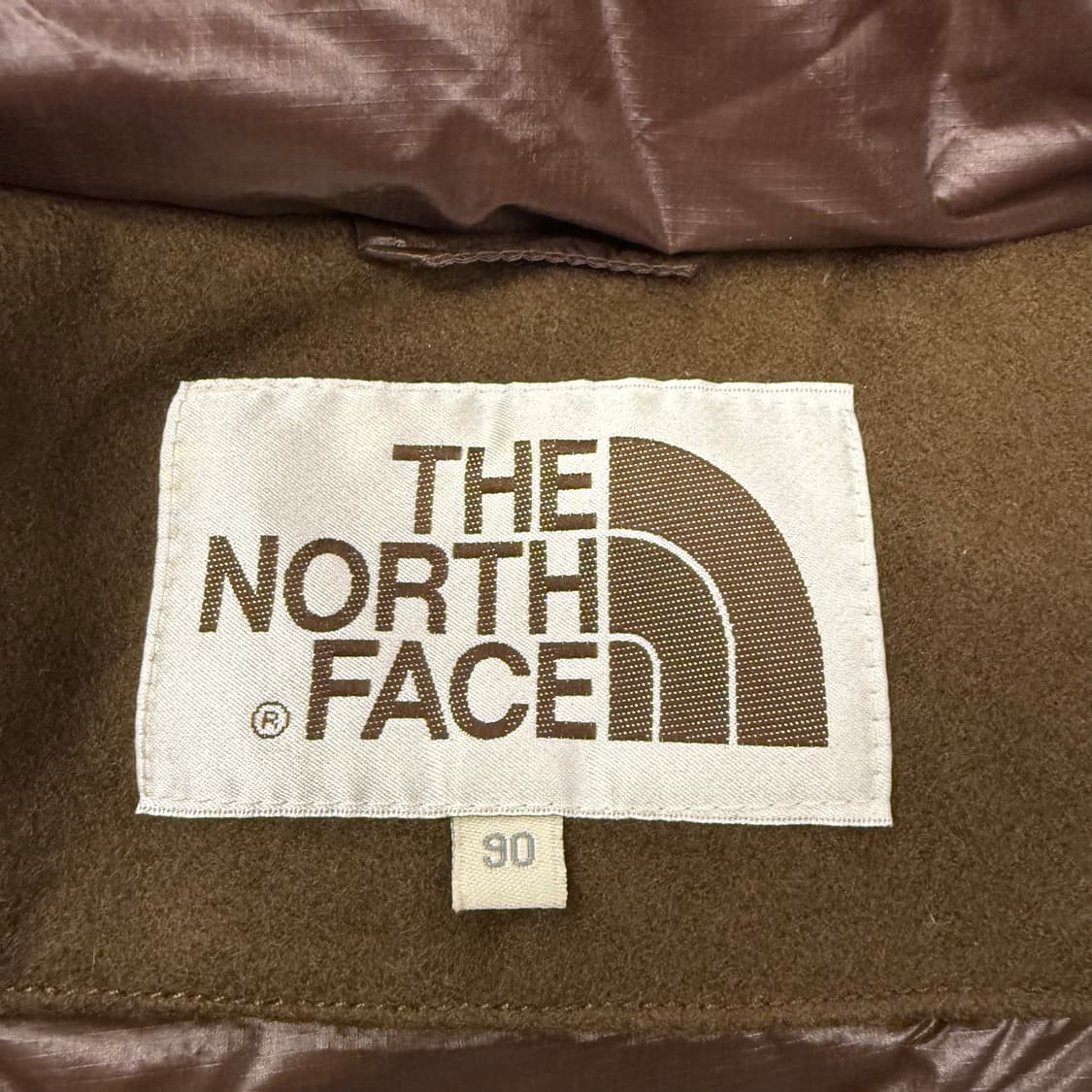 노스페이스 브라운 초코 후드 패딩 조끼  상품이미지4
