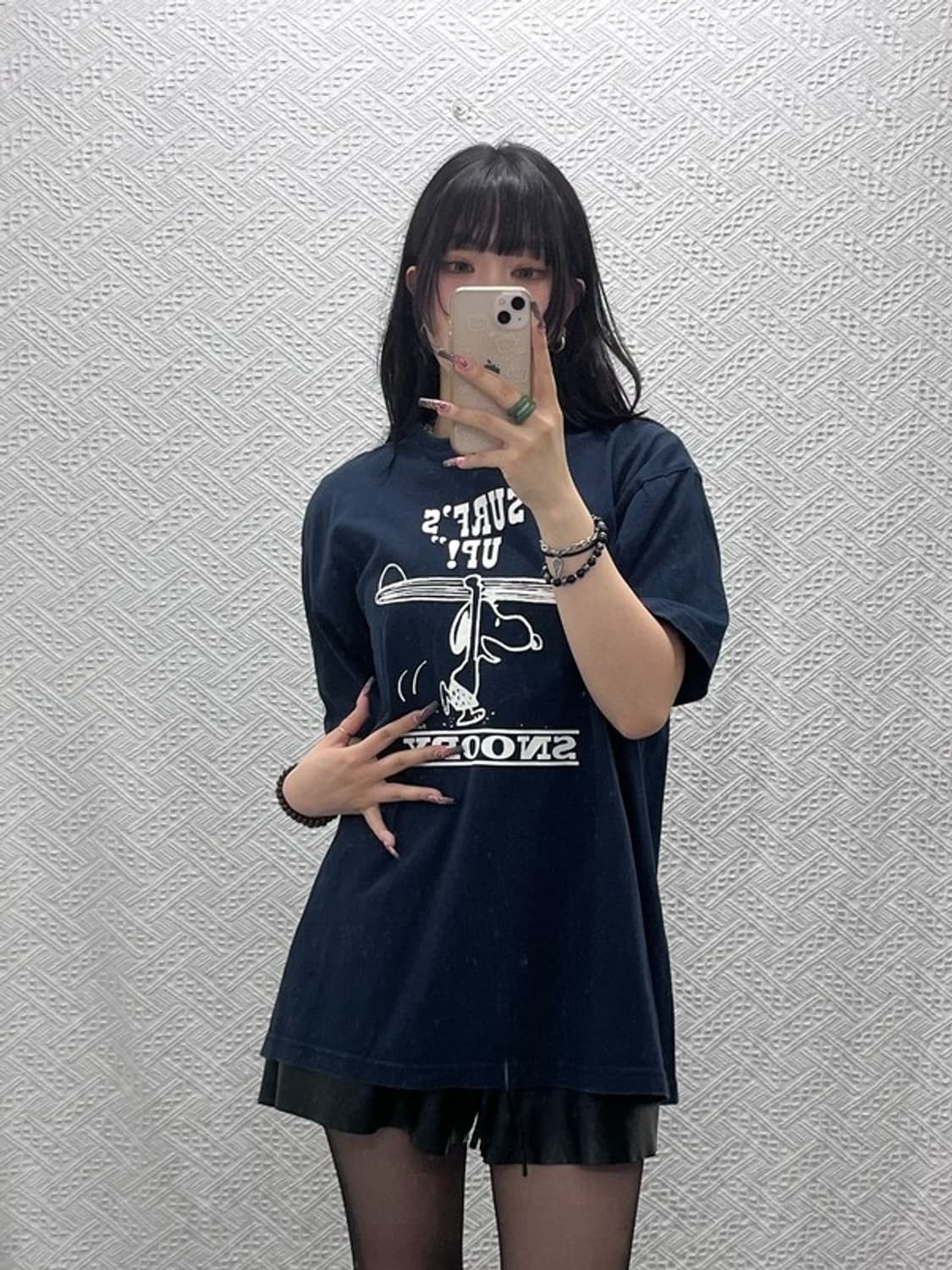 챔피온 재팬 캐주얼 키치 스누피 프린팅 반팔티 L C11799 상품이미지2