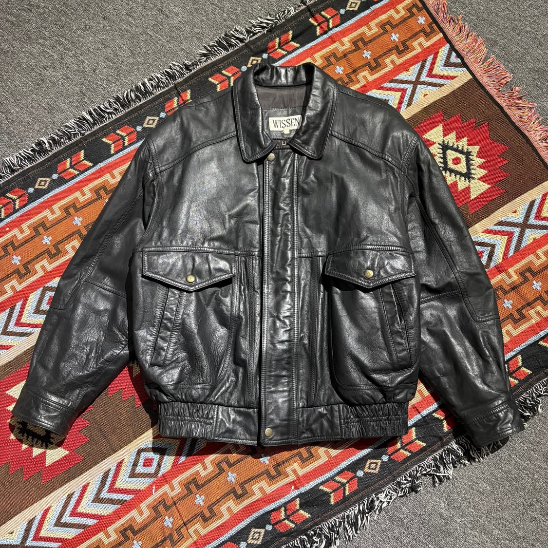 빈티지 양가죽 봄버 레더자켓 상품이미지2