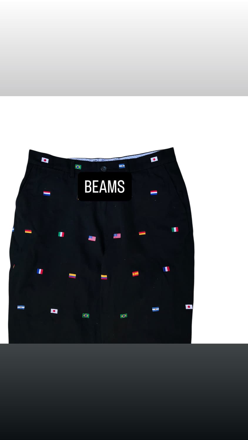 빔즈 일제 국기 검정 팬츠 상품이미지1