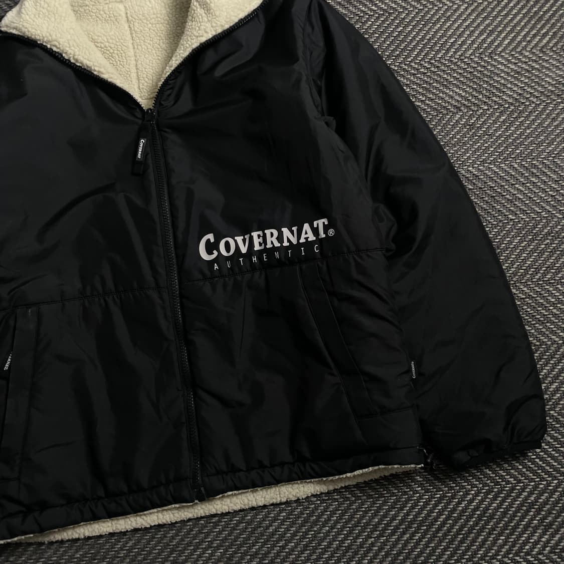 커버낫 빅로고 리버시블 플리스 자켓y 4626 상품이미지3