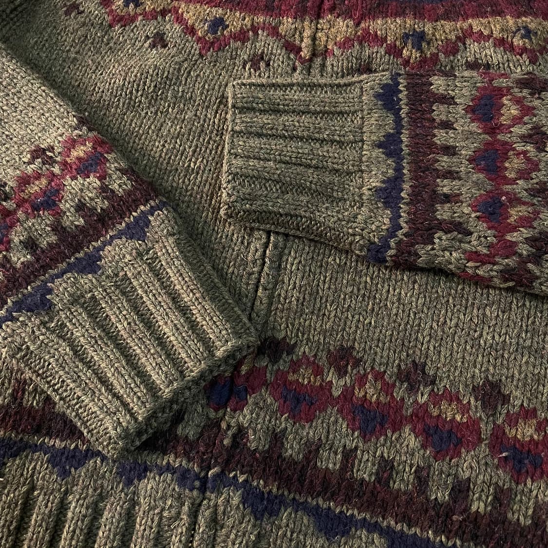 폴로 노르딕 핸드 니트 집업 상품이미지5