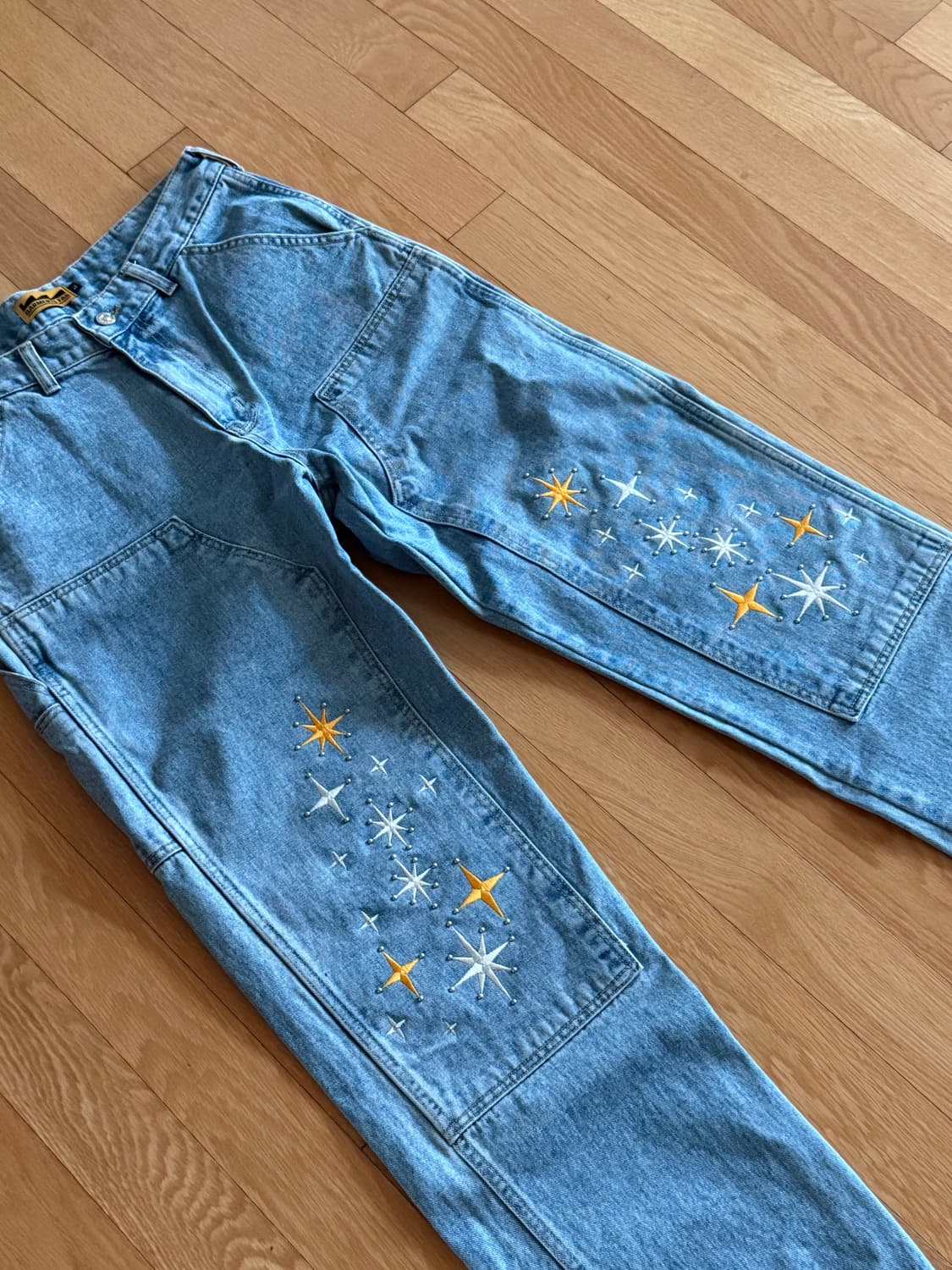 가먼츠팹 떠오르는 샛별 이중 무릎 바지 라지 팝니다  상품이미지1