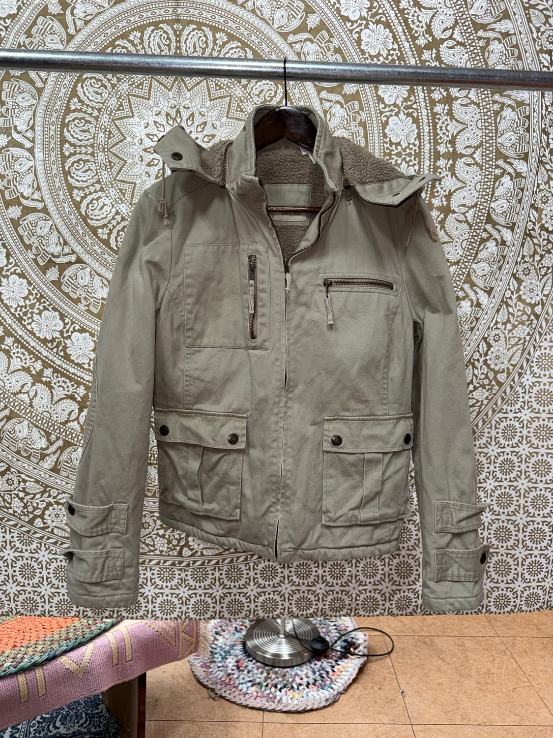 TRFCO 빈티지 양털기모 야상 자켓  상품이미지2