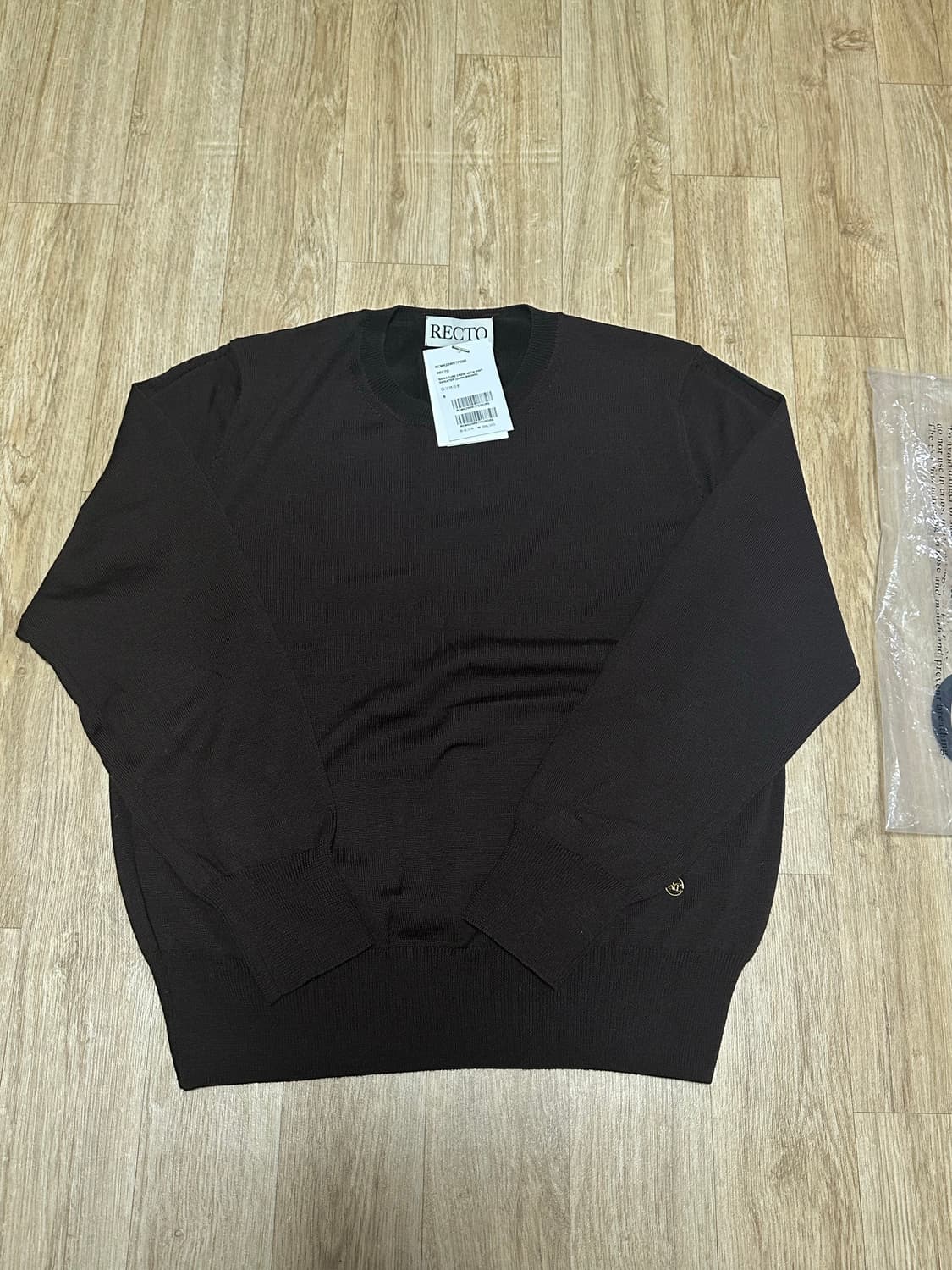 [새상품] 렉토 크루넥 니트 브라운  상품이미지2