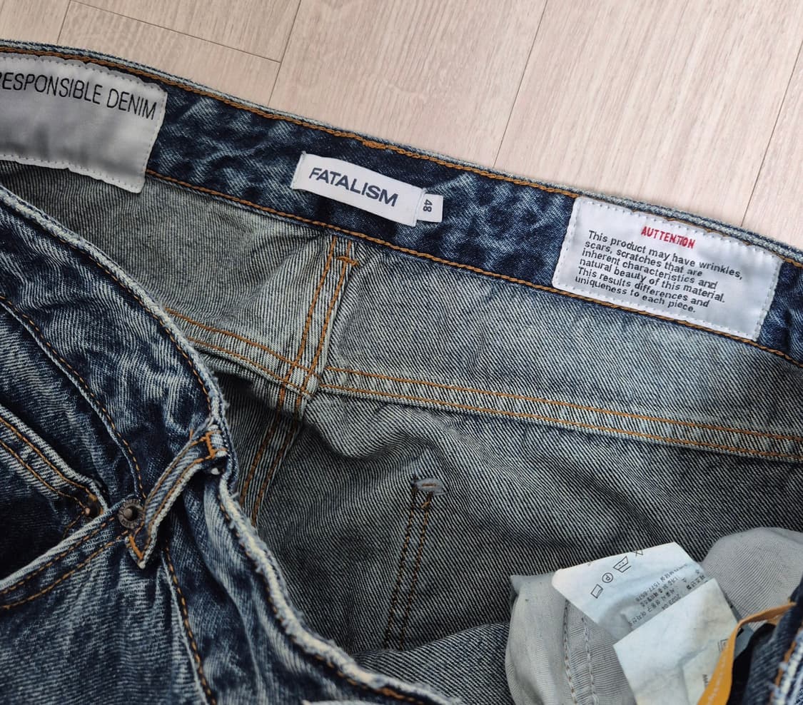 페이탈리즘 와이드 데님팬츠 상품이미지3