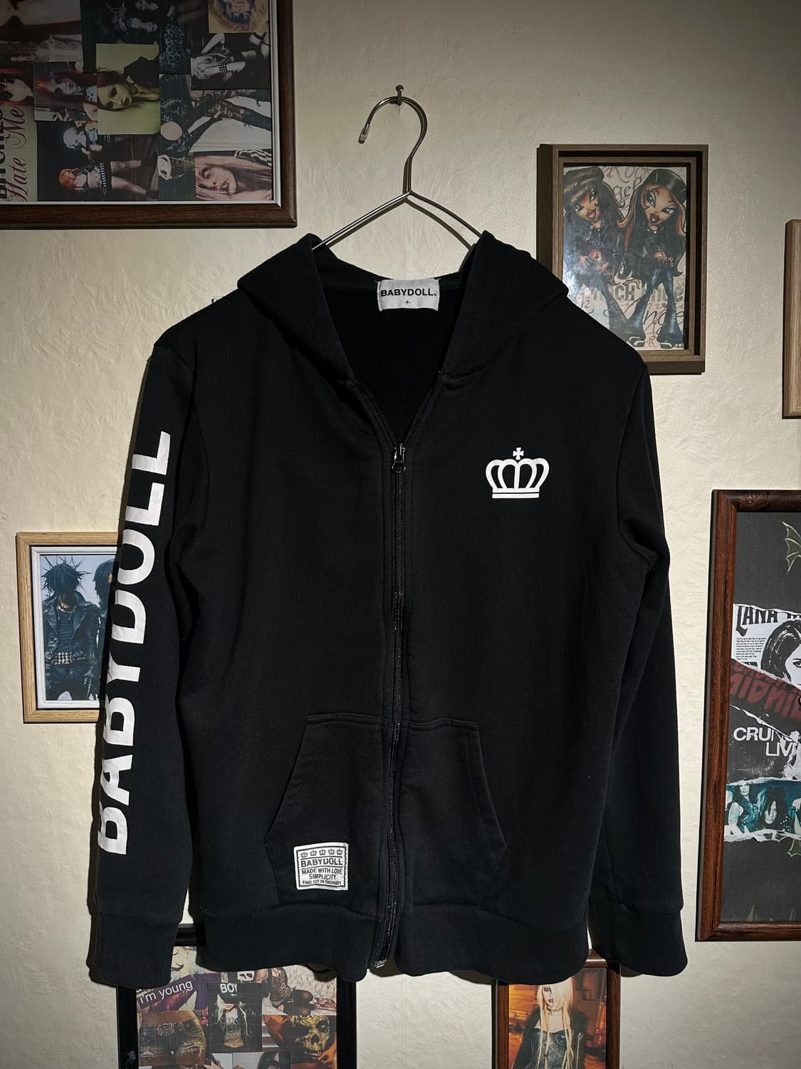 BABY DOLL black hood zip-up 상품이미지4