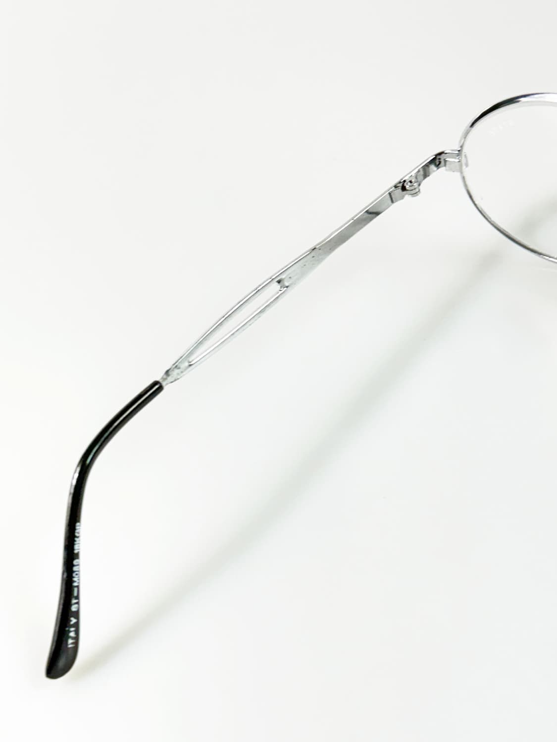 90s 일본제 STATE 실버크롬 오벌 메탈 빈티지  안경 상품이미지7