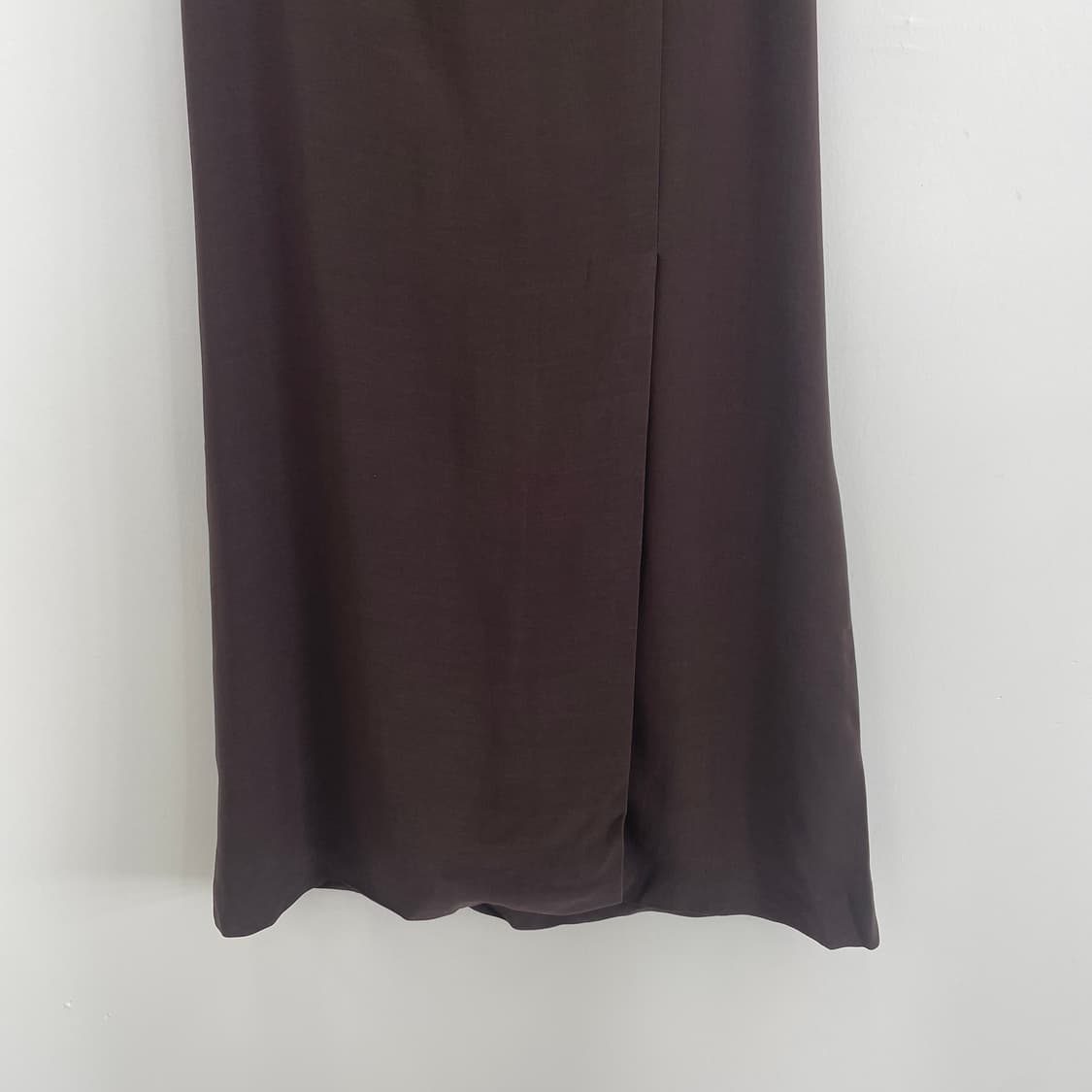 막스마라 브라운 트임 롱 스커트 상품이미지4