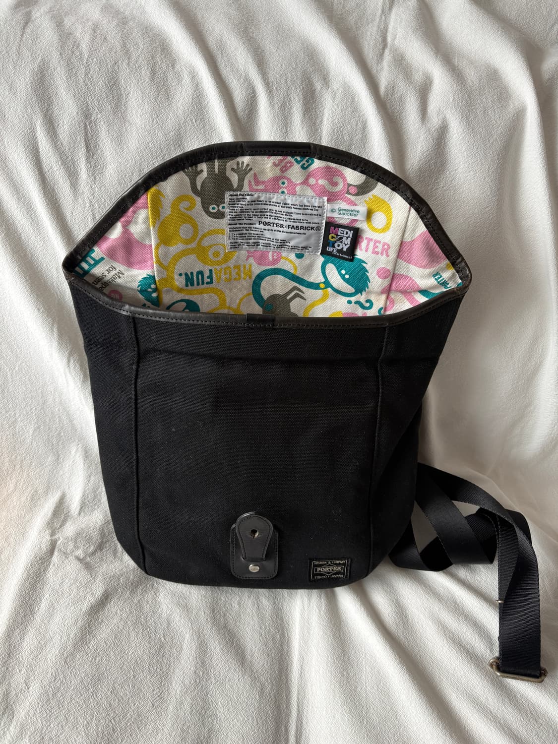 요시다 포터 x FABRICK 메디컴토이 콜라보 숄더백 상품이미지3