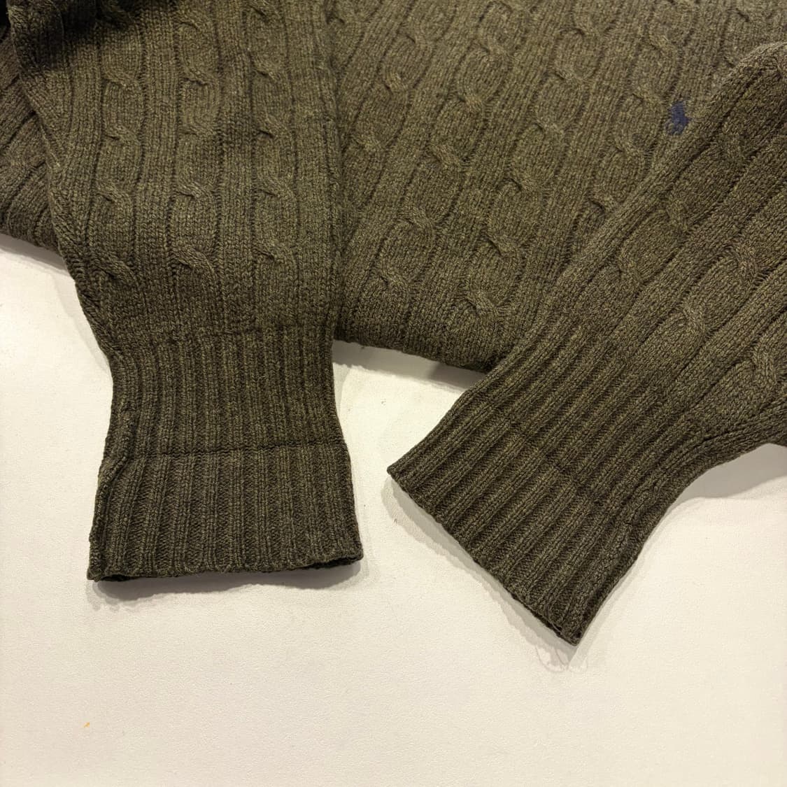 [95] 폴로 랄프로렌 울 케이블 니트 올리브 D386 상품이미지5