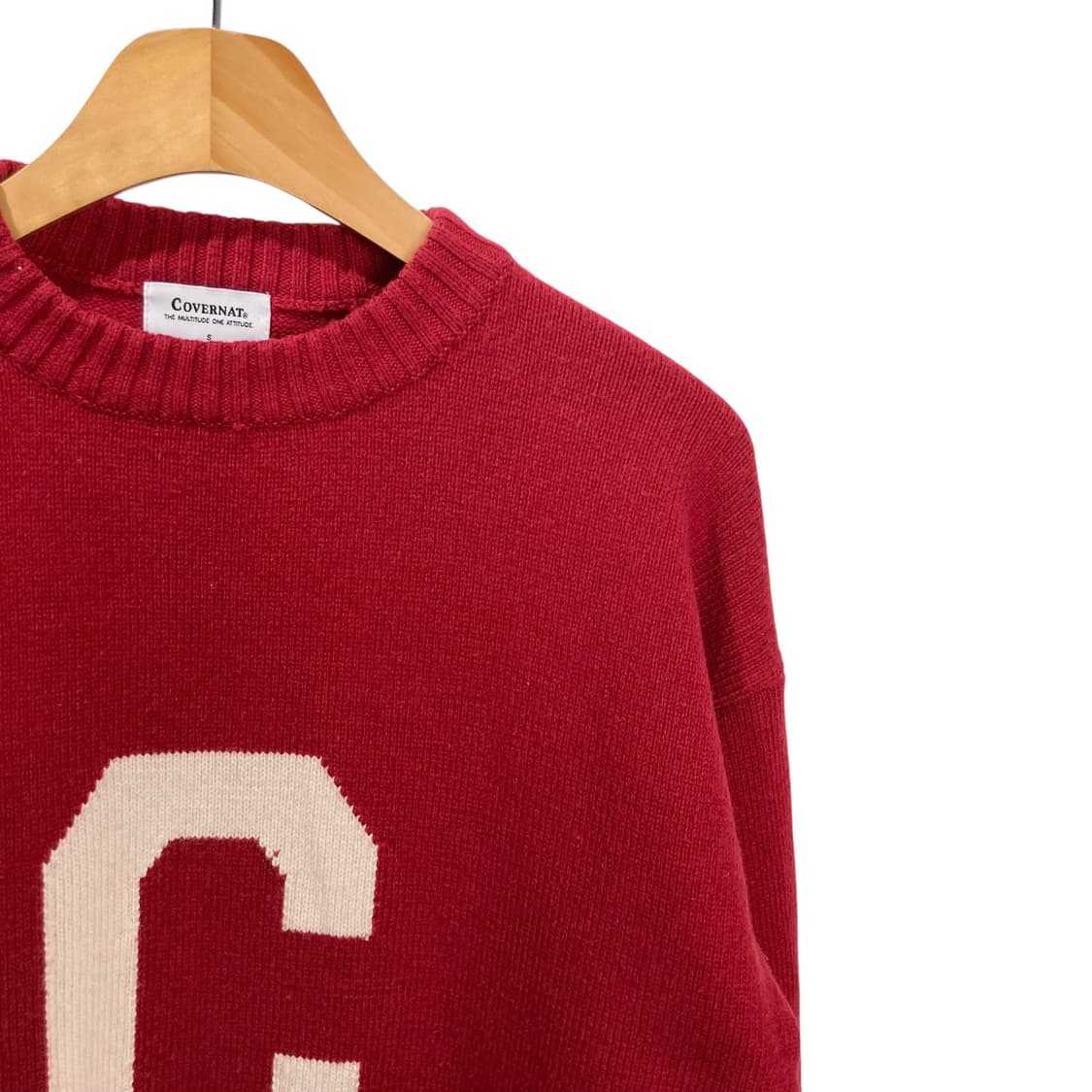 커버낫 레드 니트 상품이미지3