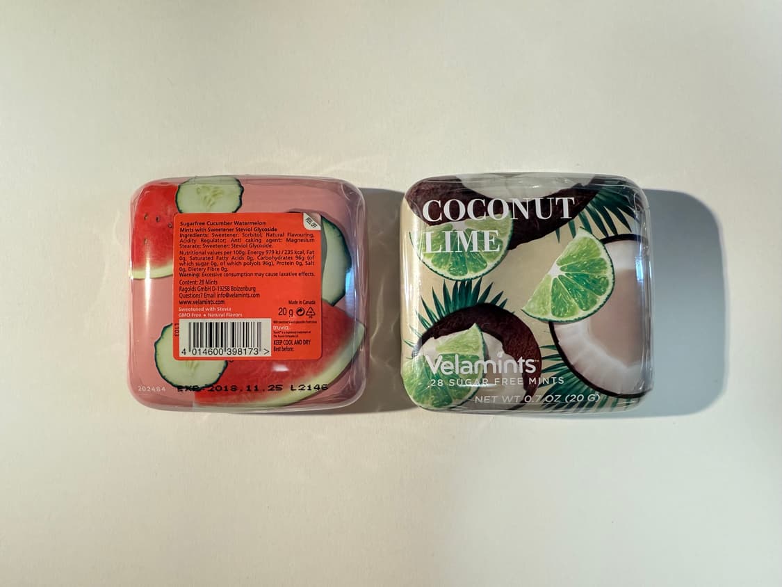 Velamints 벨라민츠 캔디 틴케이스 수박 코코넛 상품이미지2