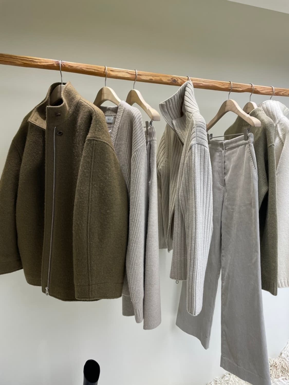 모이아 버튼 비조 코듀로이 팬츠 미스트라임 상품이미지4