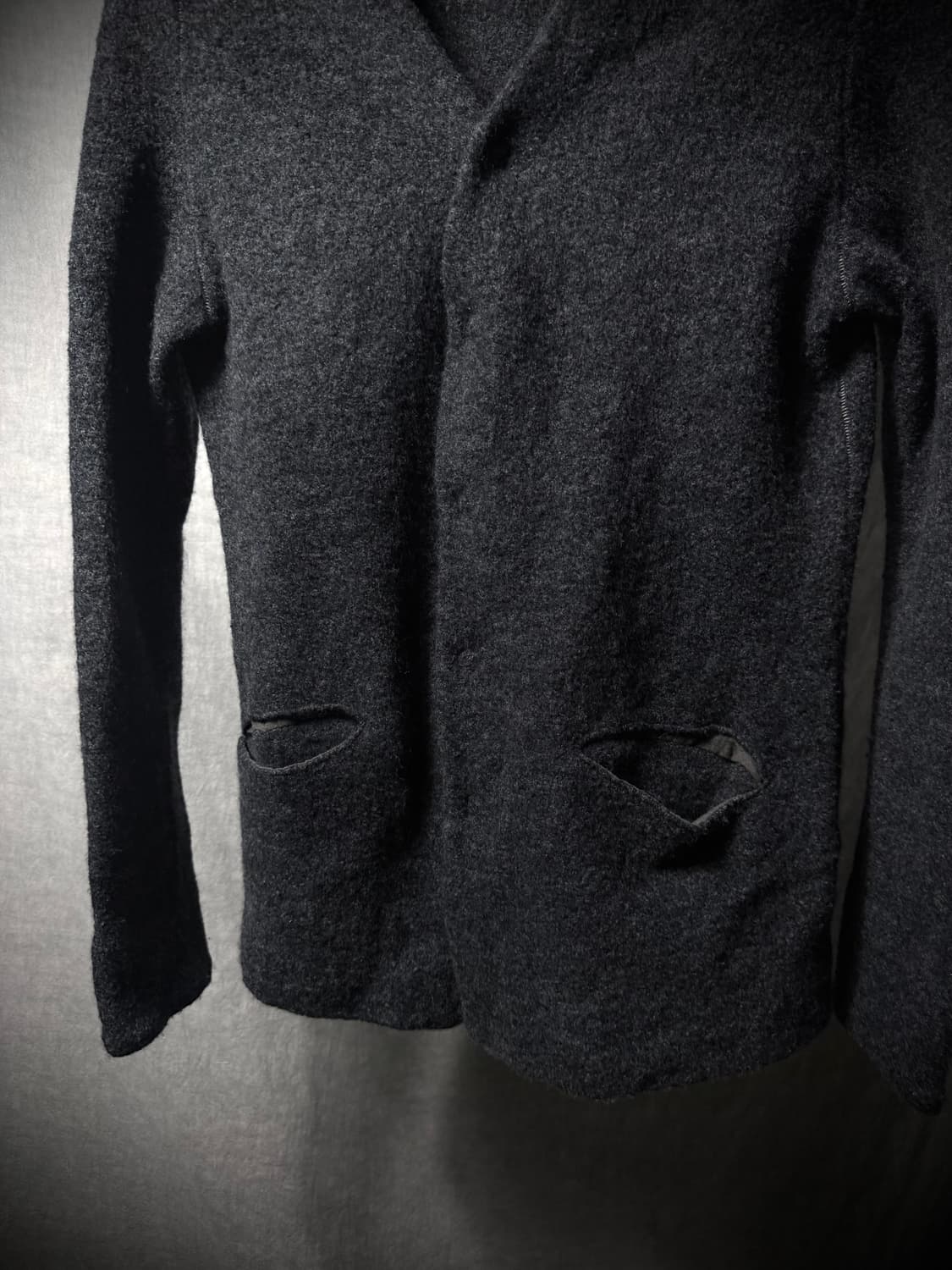 KLASICA Reversed Seam Wool Cardigan 상품이미지2