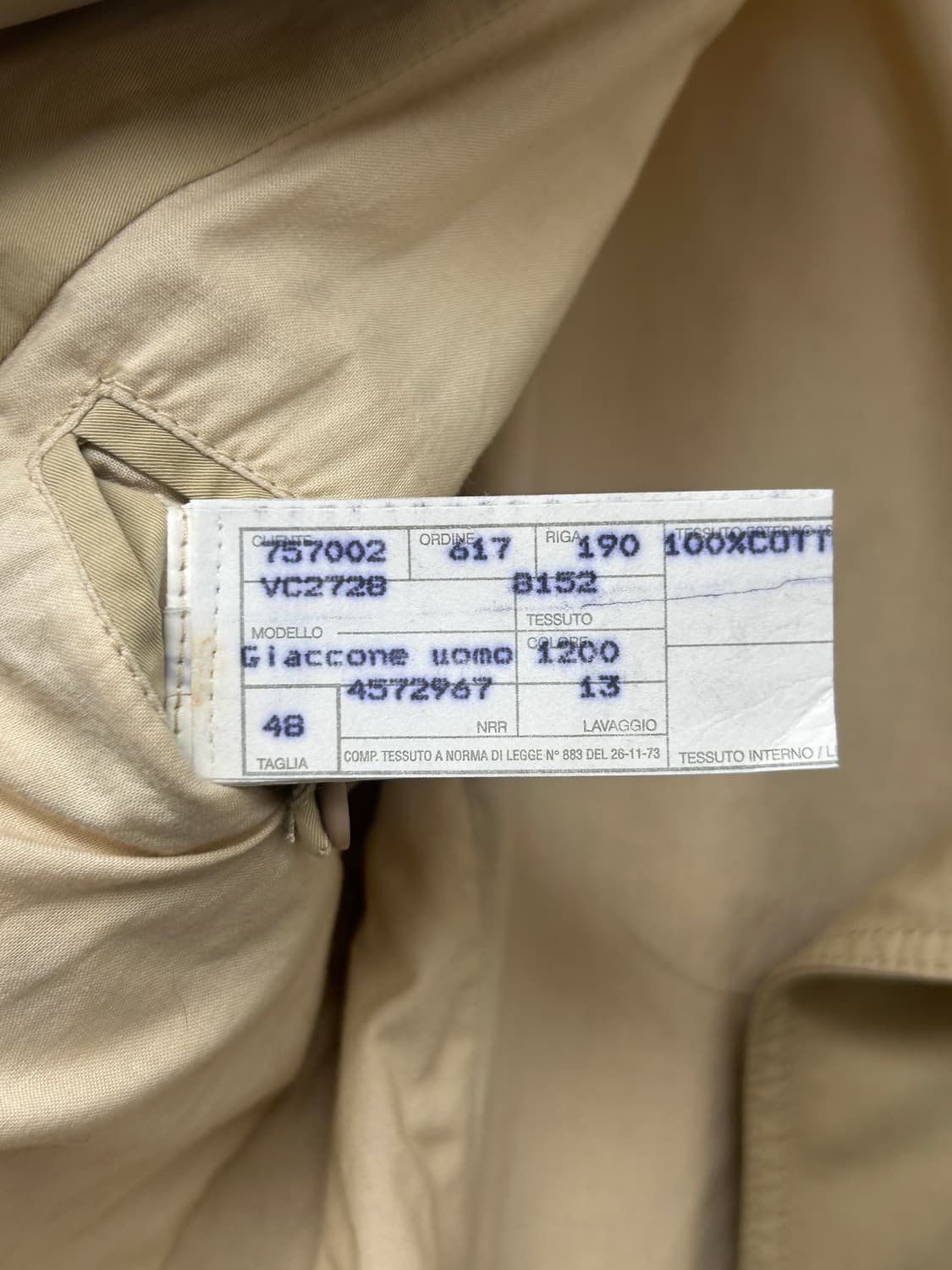 Emporio Armani 엠포리오 아르마니 코튼 코트 자켓 상품이미지7