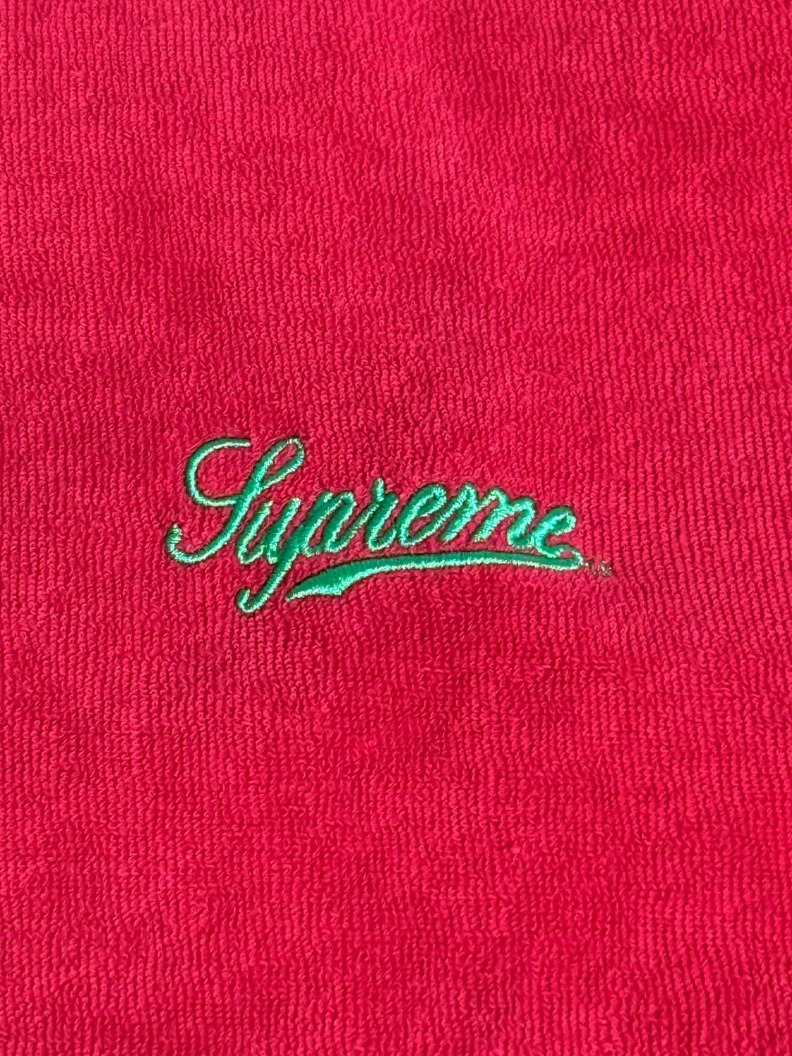 [L] 슈프림 23SS 테리 래글런 티셔츠 레드 상품이미지2