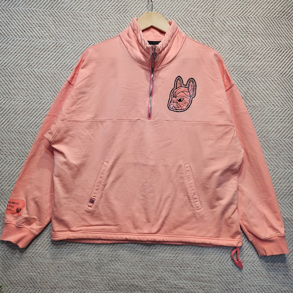 라이프워크 반집업 티셔츠 아노락 남녀공용  상품이미지1