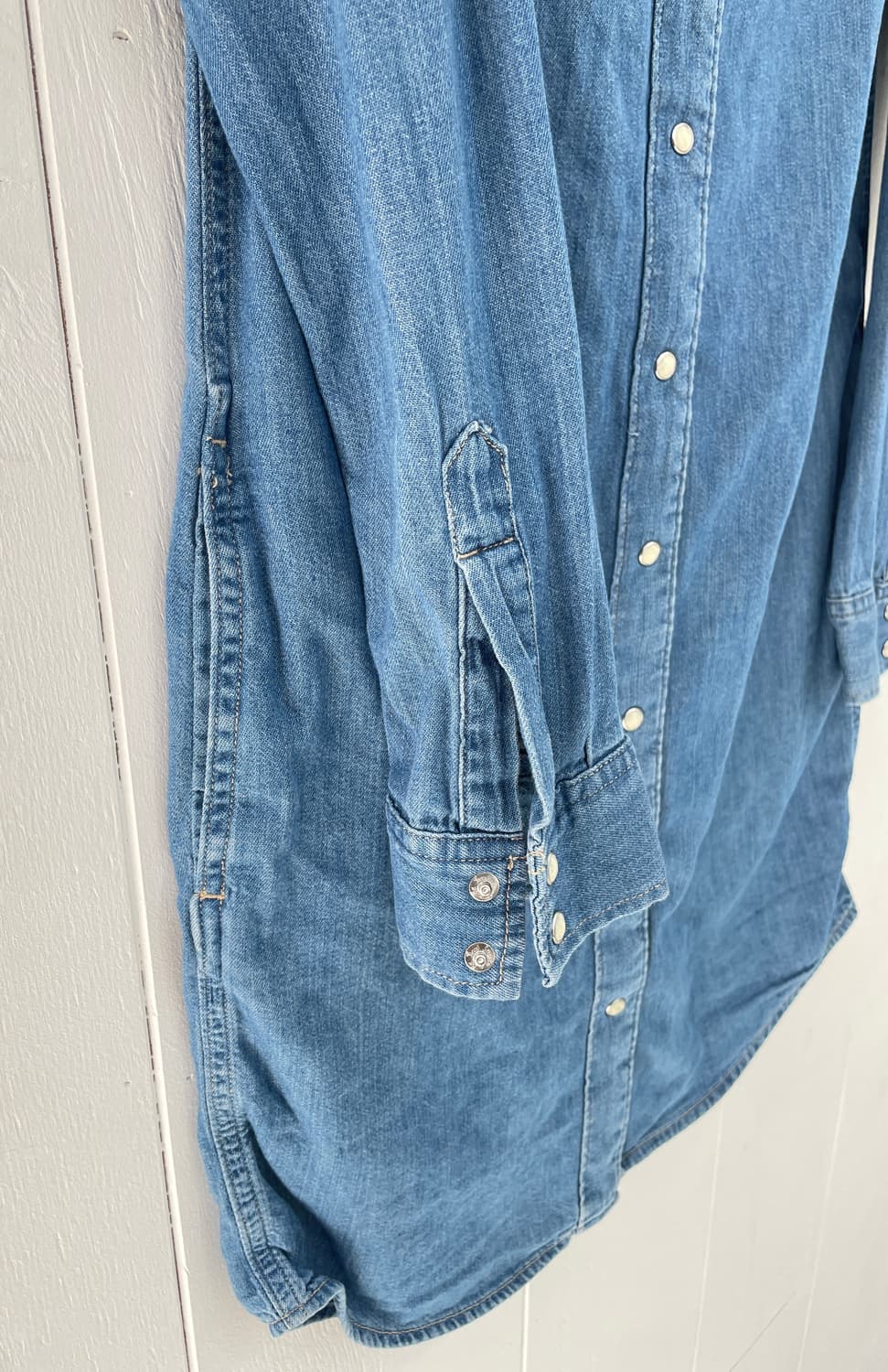 리바이스 데님 셔츠 원피스 롱 청남방 상품이미지5