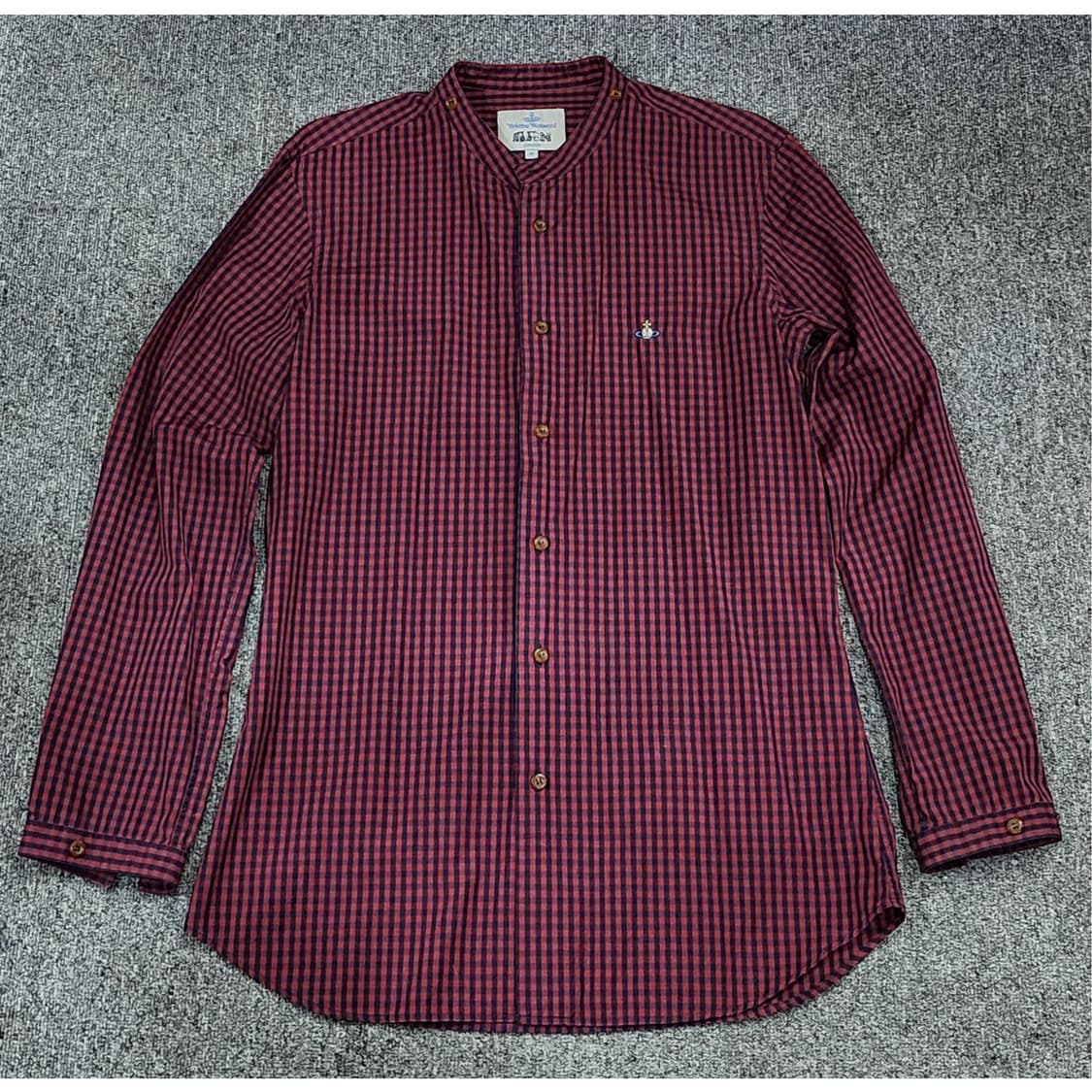 비비안 웨스트우드 MAN 차이나카라 깅엄 체크 셔츠 2 상품이미지1