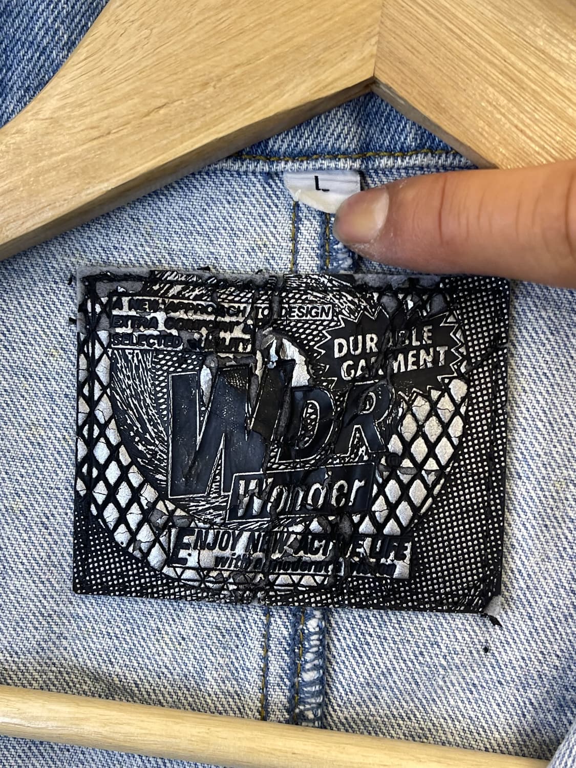 WDR Wonder 90s 라이트 데님 자켓 상품이미지4