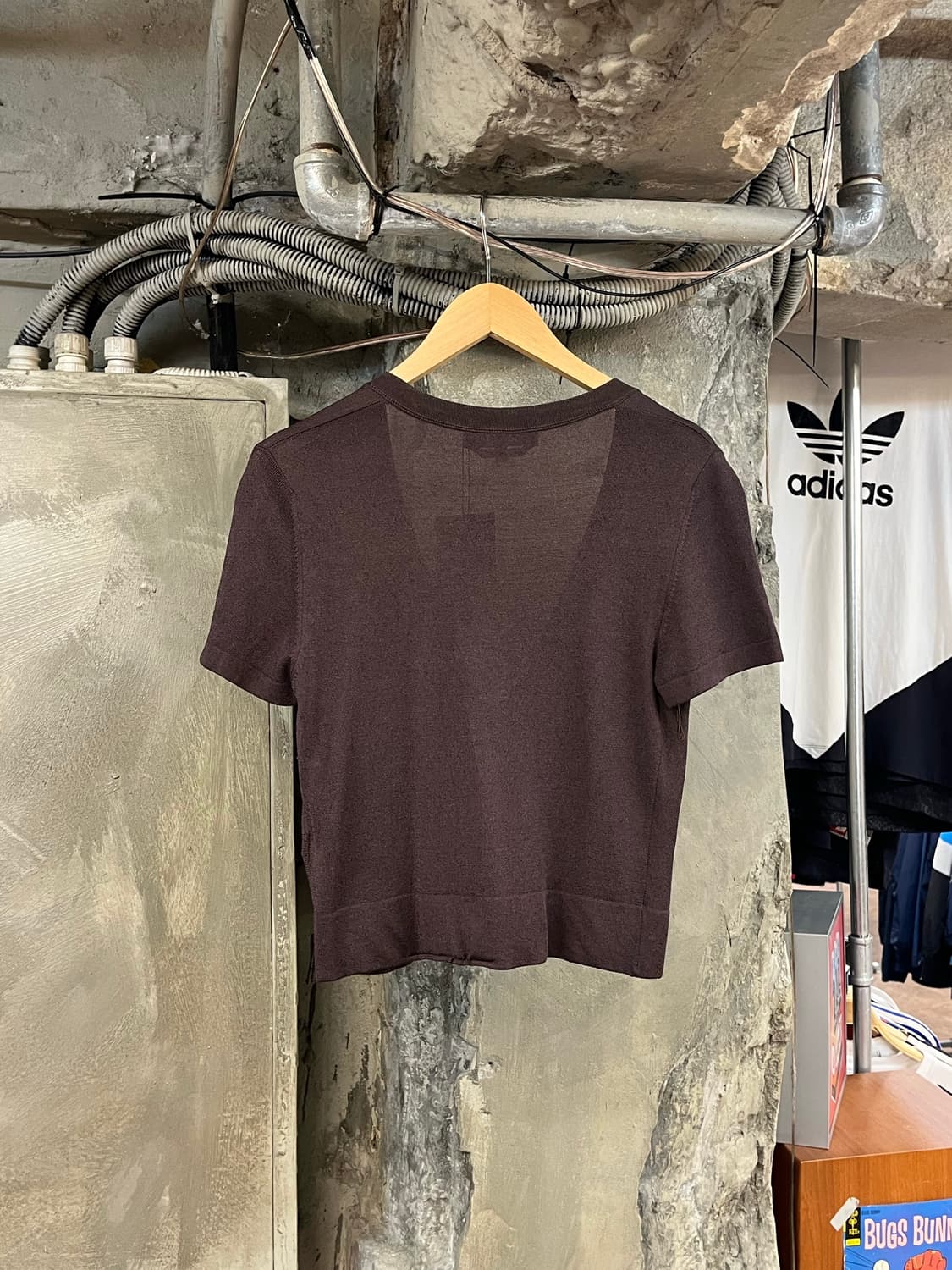 막스마라 반팔 가디건 브라운 M #csz2845 상품이미지2