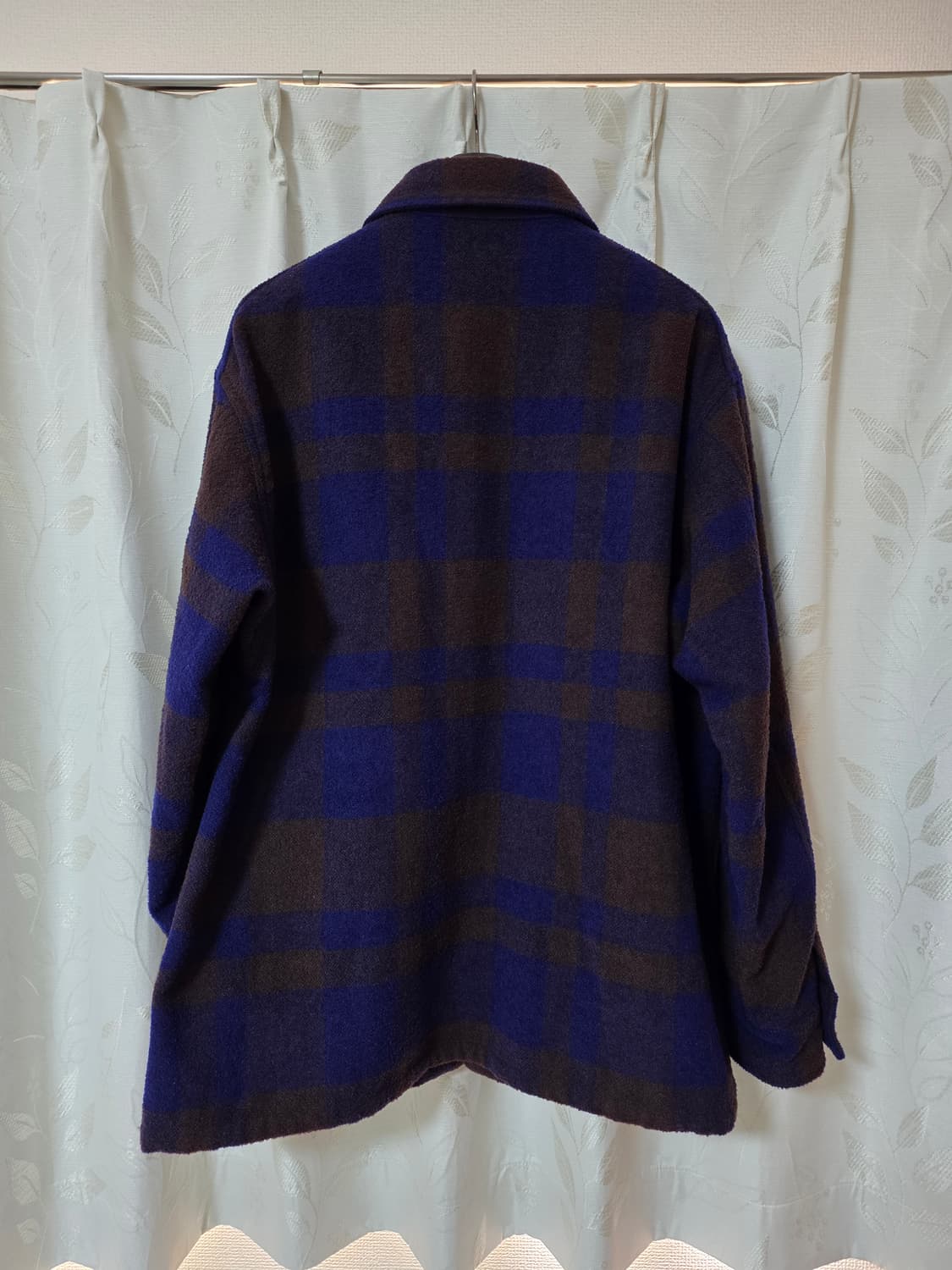 23FW 캡틴선샤인 밀 셔츠 자켓 네이비/브라운 40사이즈 상품이미지3