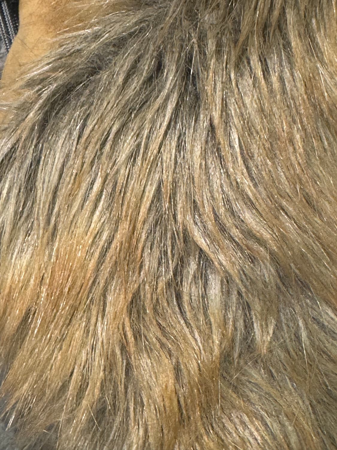 Brown fur suede coat 상품이미지5