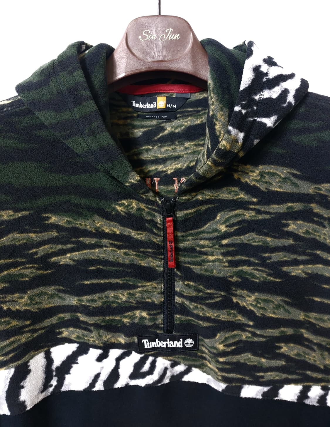 팀버랜드 플리스 후드 반집업 105~110 상품이미지1