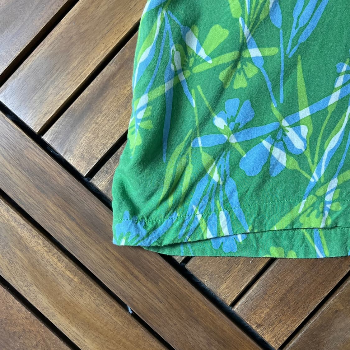 [XL]블루진저 플라워 패턴 레이온 하와이안 셔츠 상품이미지5