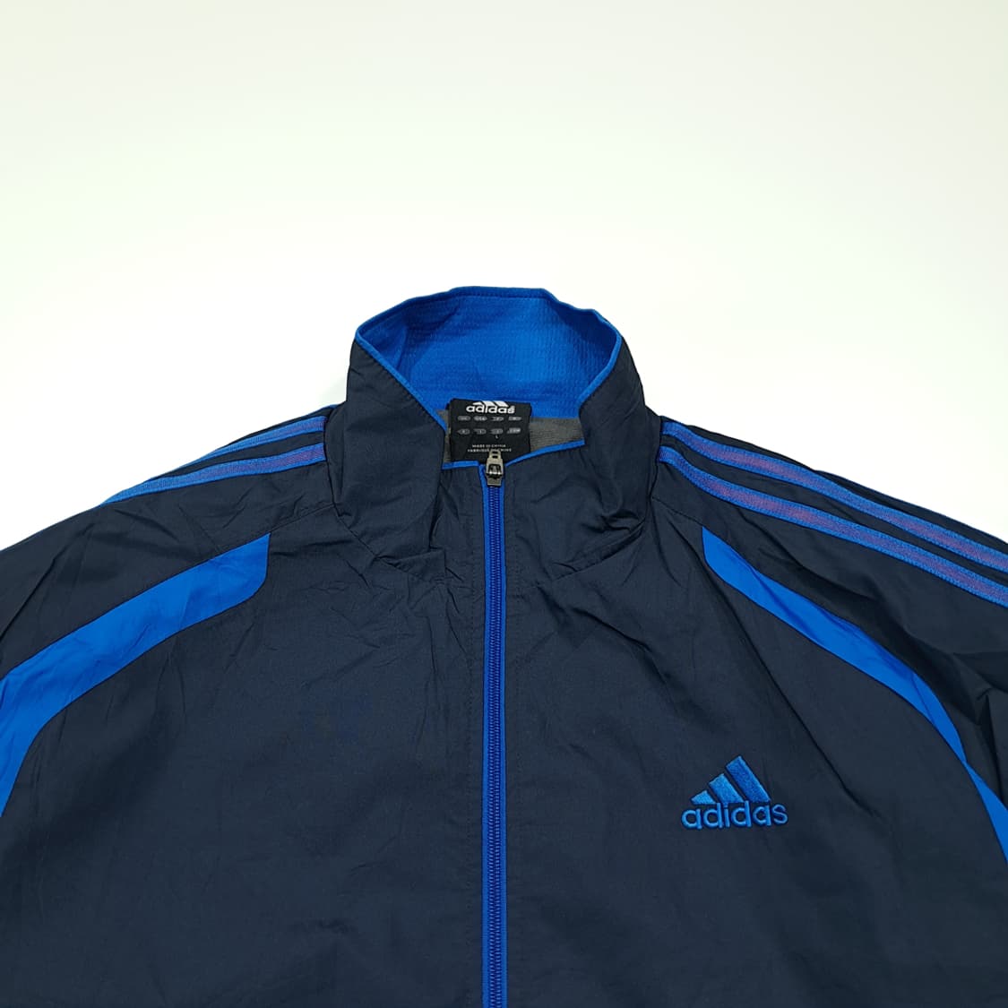 CL973 L 아디다스 00s 네이비블루 바람막이 집업 자켓 상품이미지2