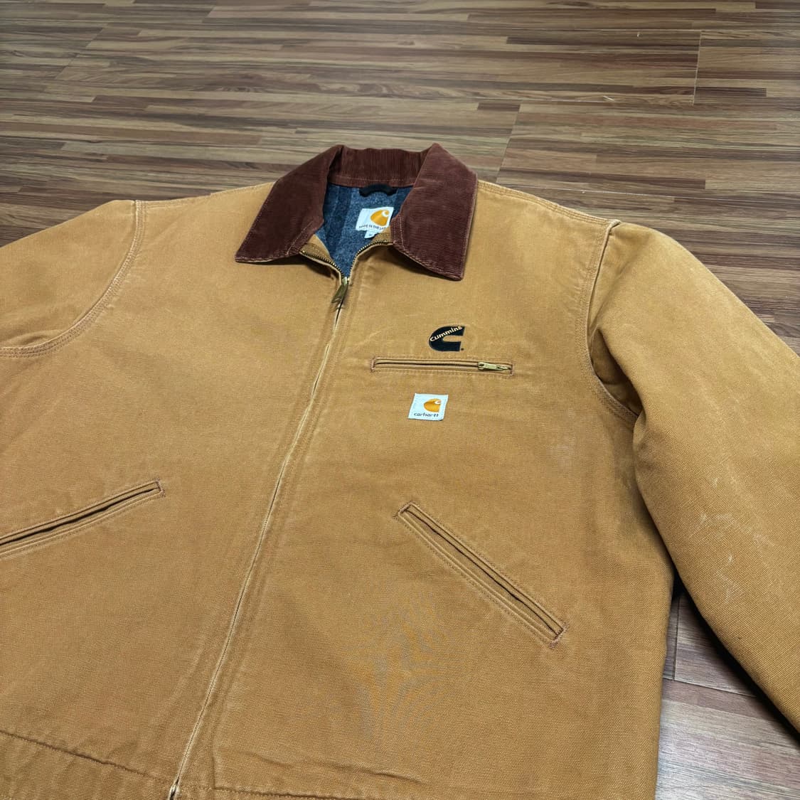 미제 칼하트 brn 브라운 j001 디트로이트 워크 자켓 xl 상품이미지3