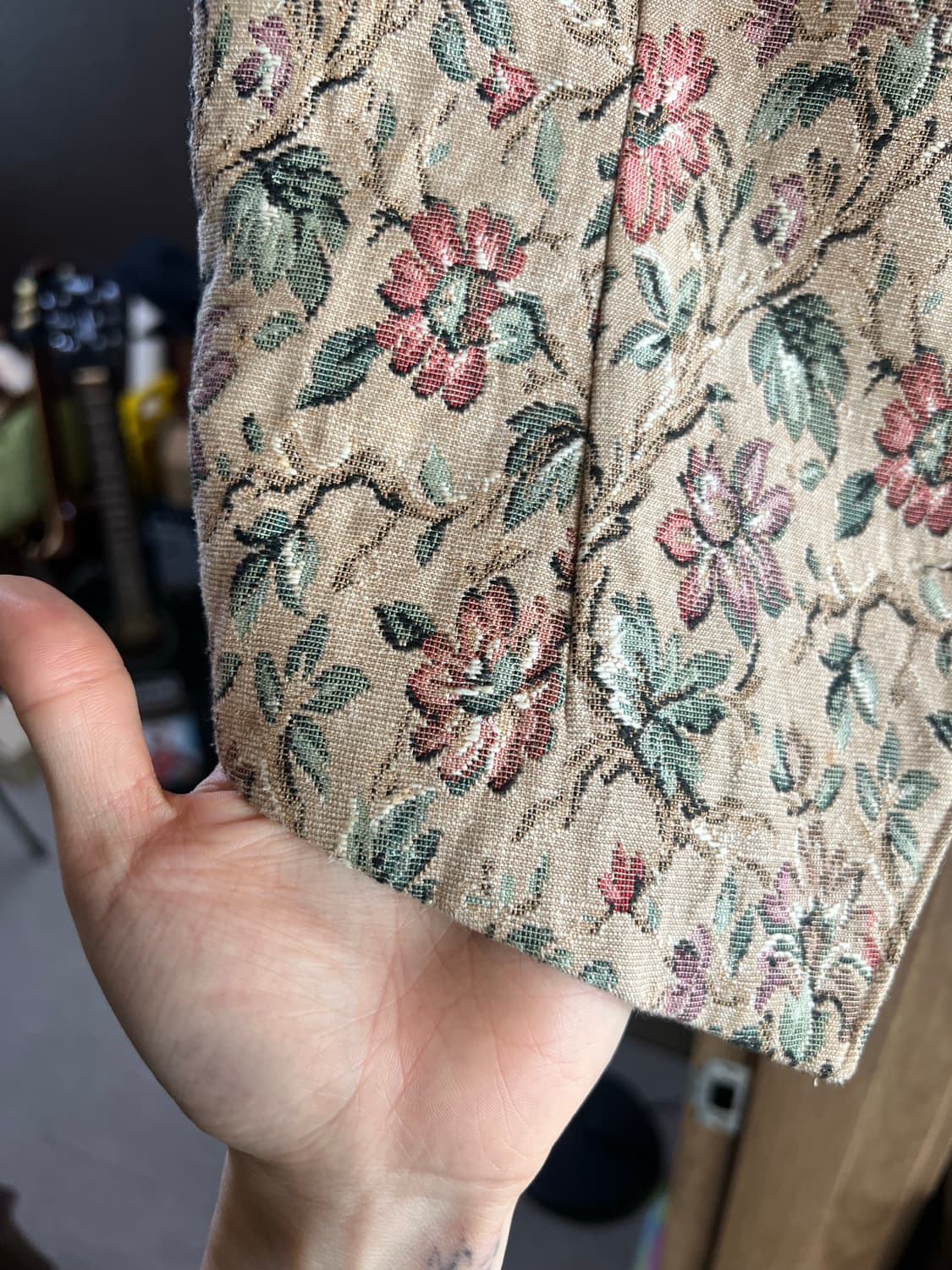 빈티지 플라워 베스트 조끼 상품이미지4