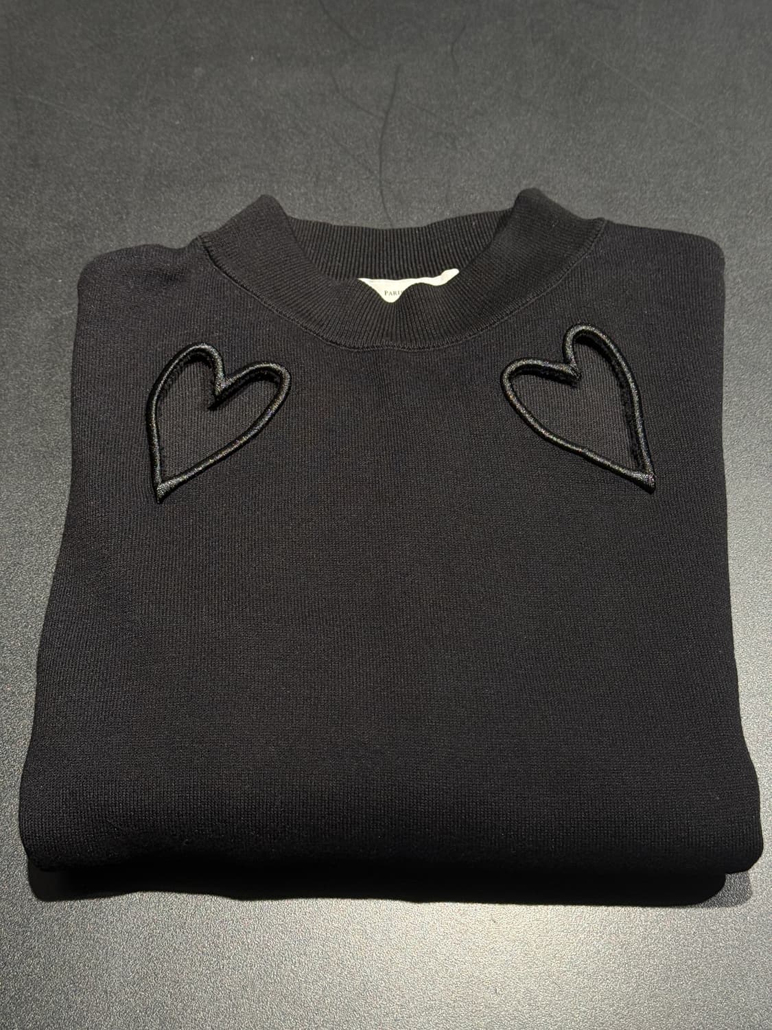 & Other Stories 하트 니트 블랙 XS 상품이미지1